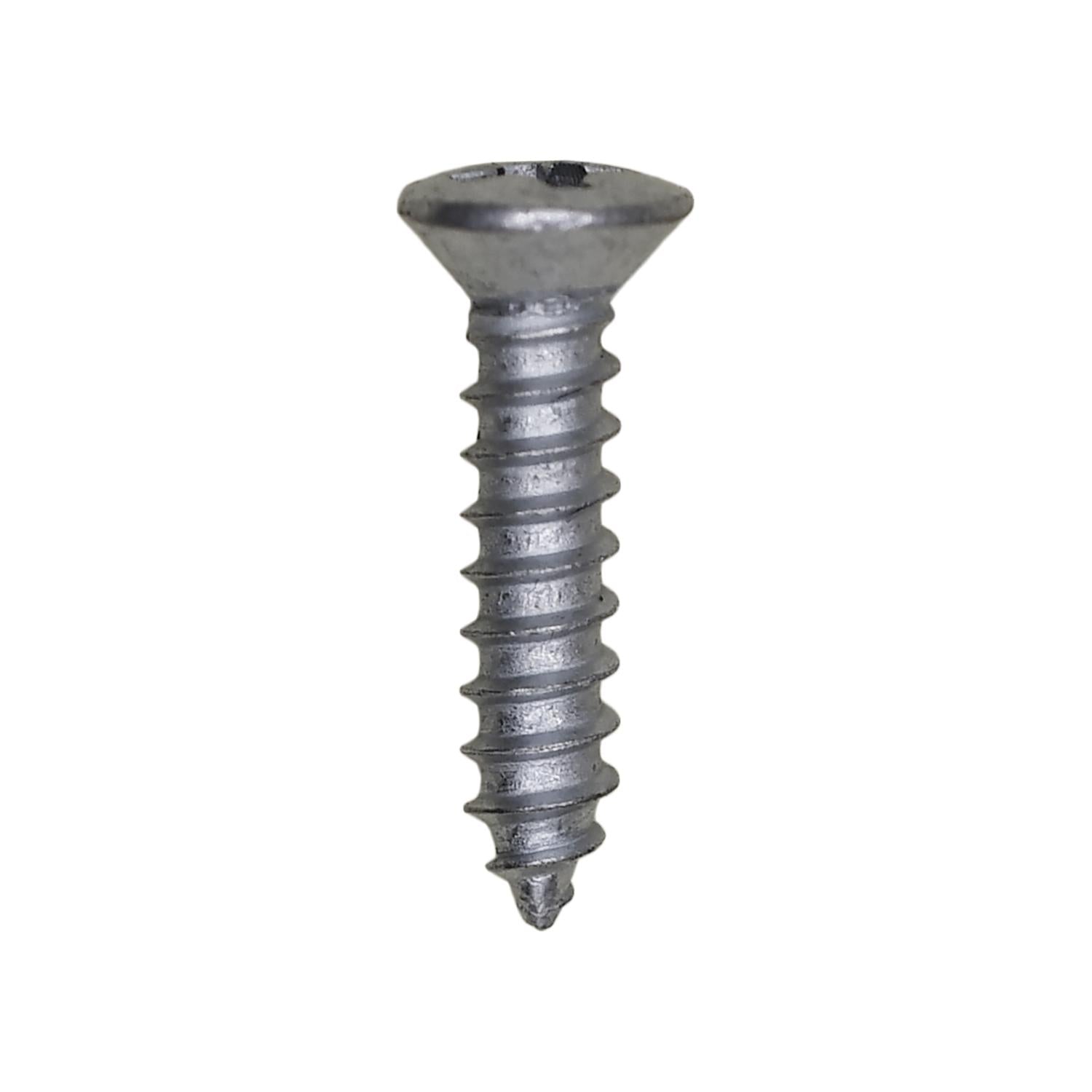 4 x 1/2" Phillips Oval Head Tapping Screw Zinc