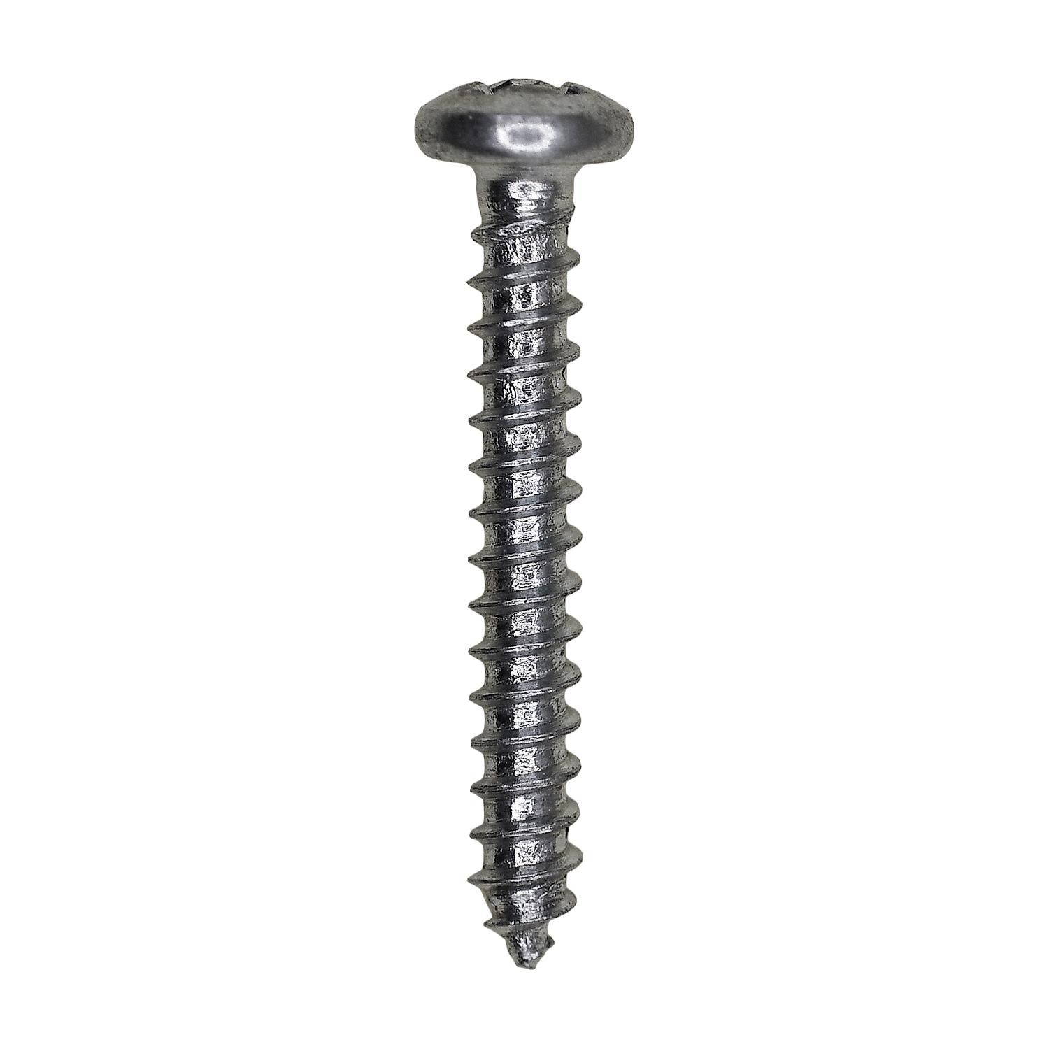 6 x 1" Phillips Pan Head Tapping Screw Zinc