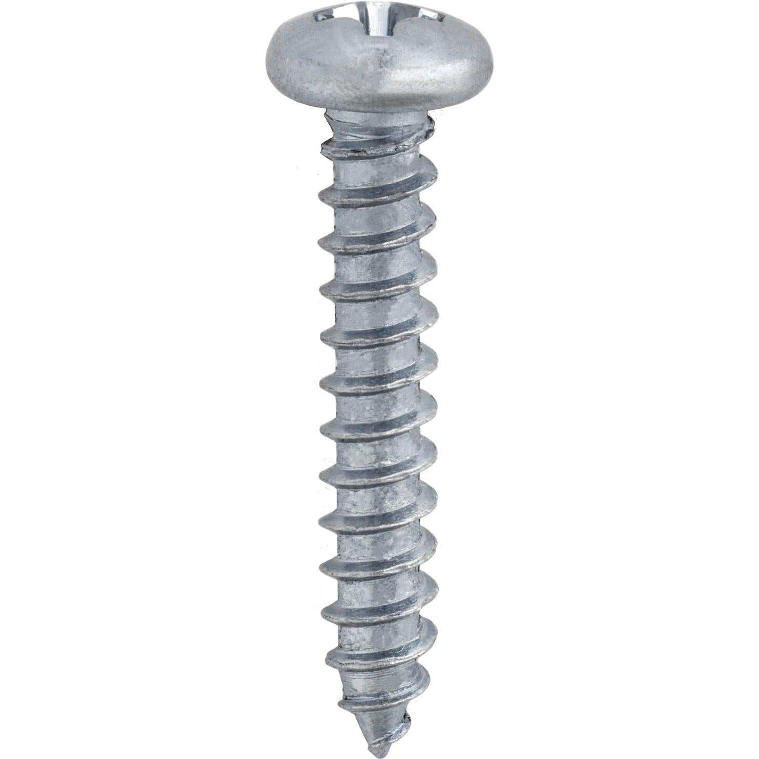 8 x 1" Phillips Pan Head Tapping Screw Zinc