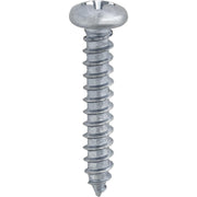 8 x 1" Phillips Pan Head Tapping Screw Zinc