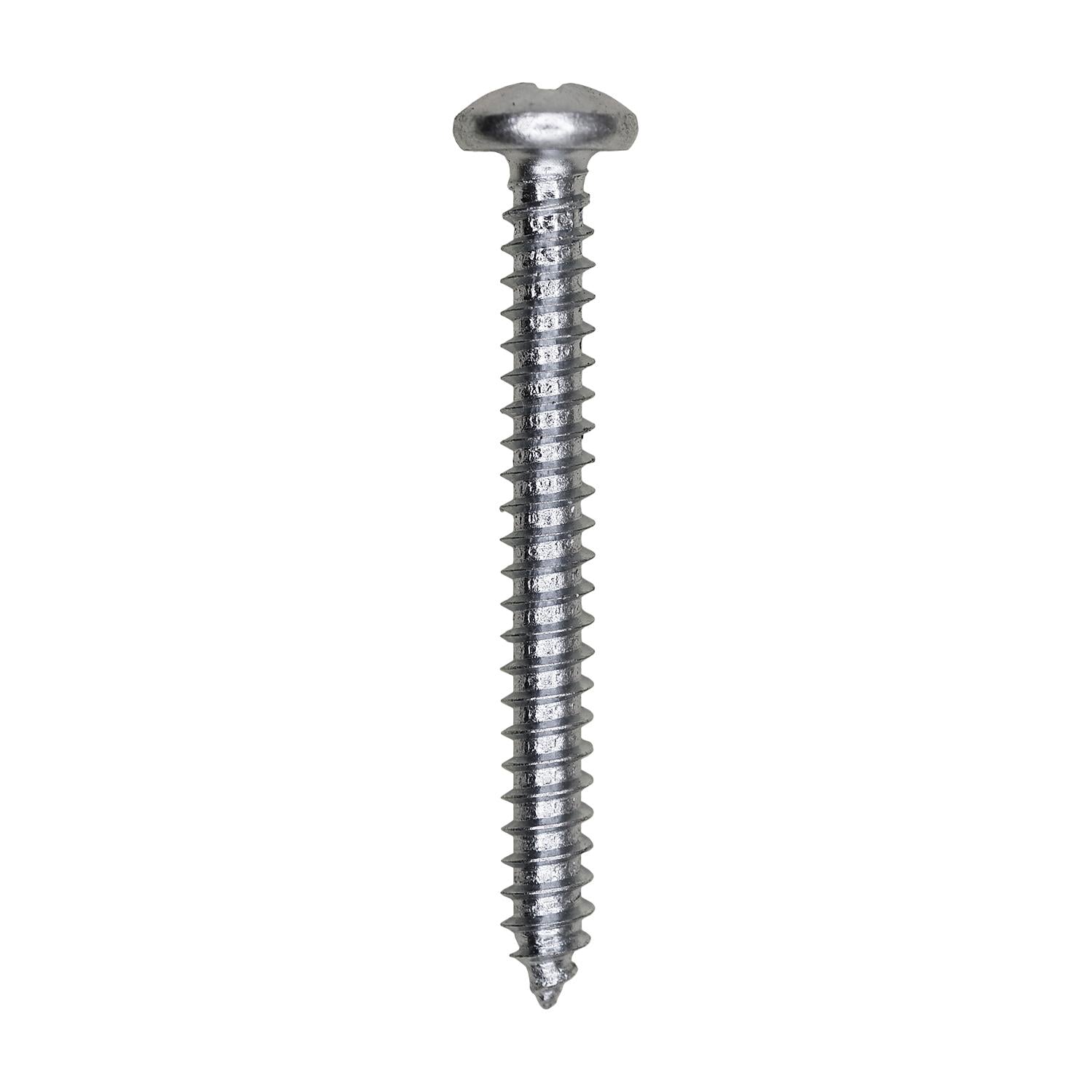 8 x 1-1/2" Phillips Pan Head Tapping Screw Zinc