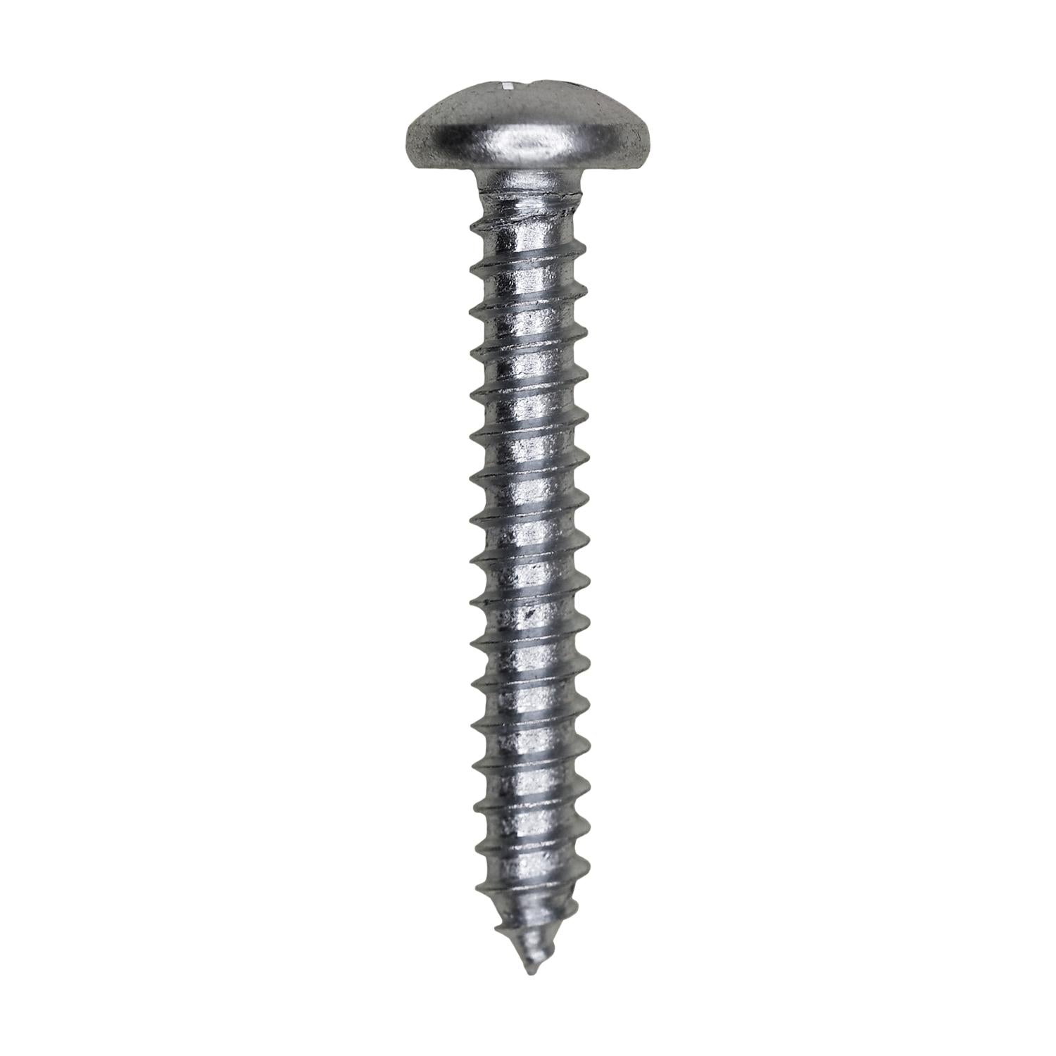 10 x 1-1/4" Phillips Pan Head Tapping Screw Zinc