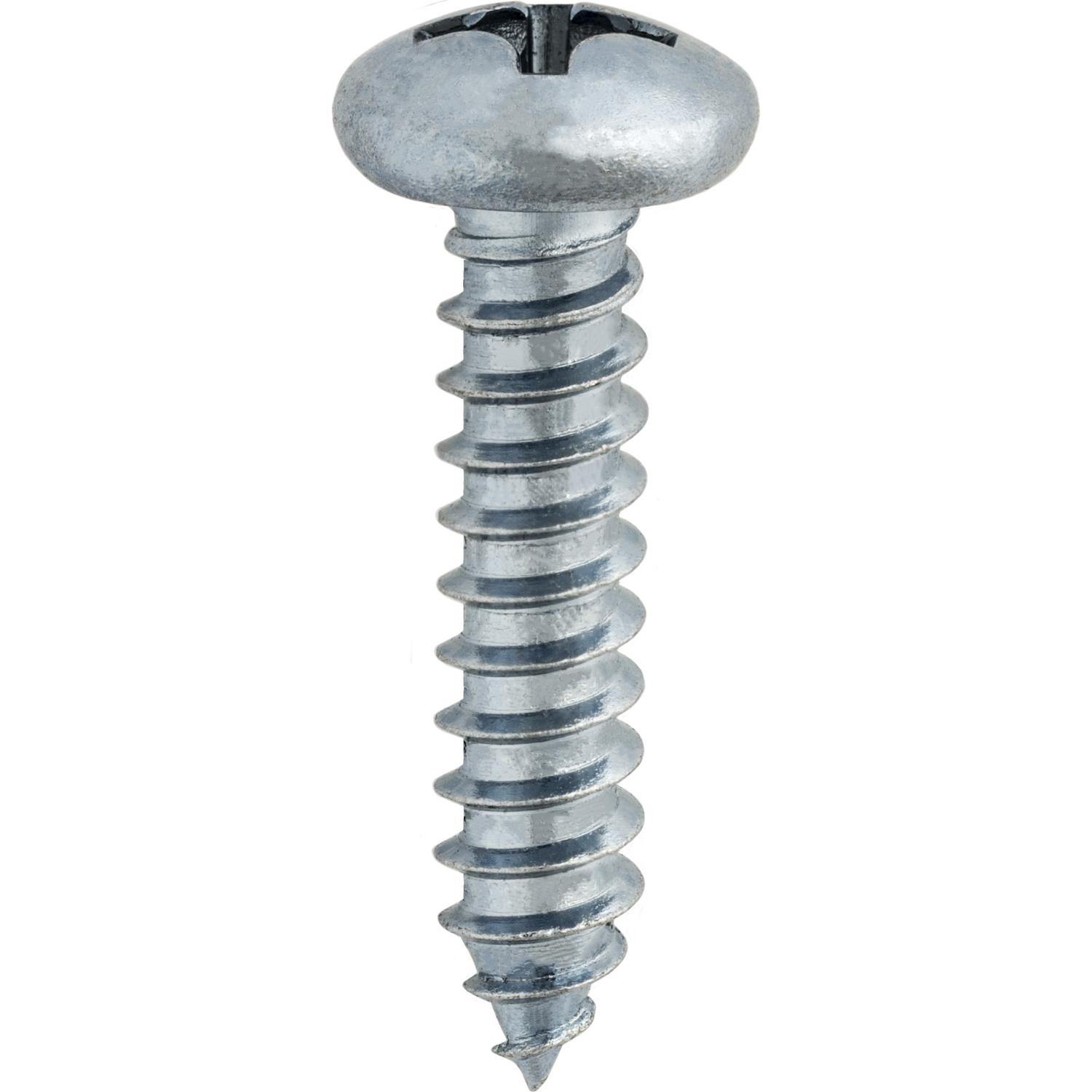 12 x 1" Phillips Pan Head Tapping Screw Zinc