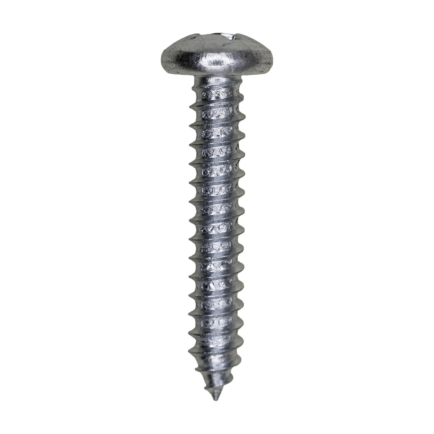 12 x 1-1/4" Phillips Pan Head Tapping Screw Zinc