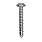 12 x 1-1/2" Phillips Pan Head Tapping Screw Zinc