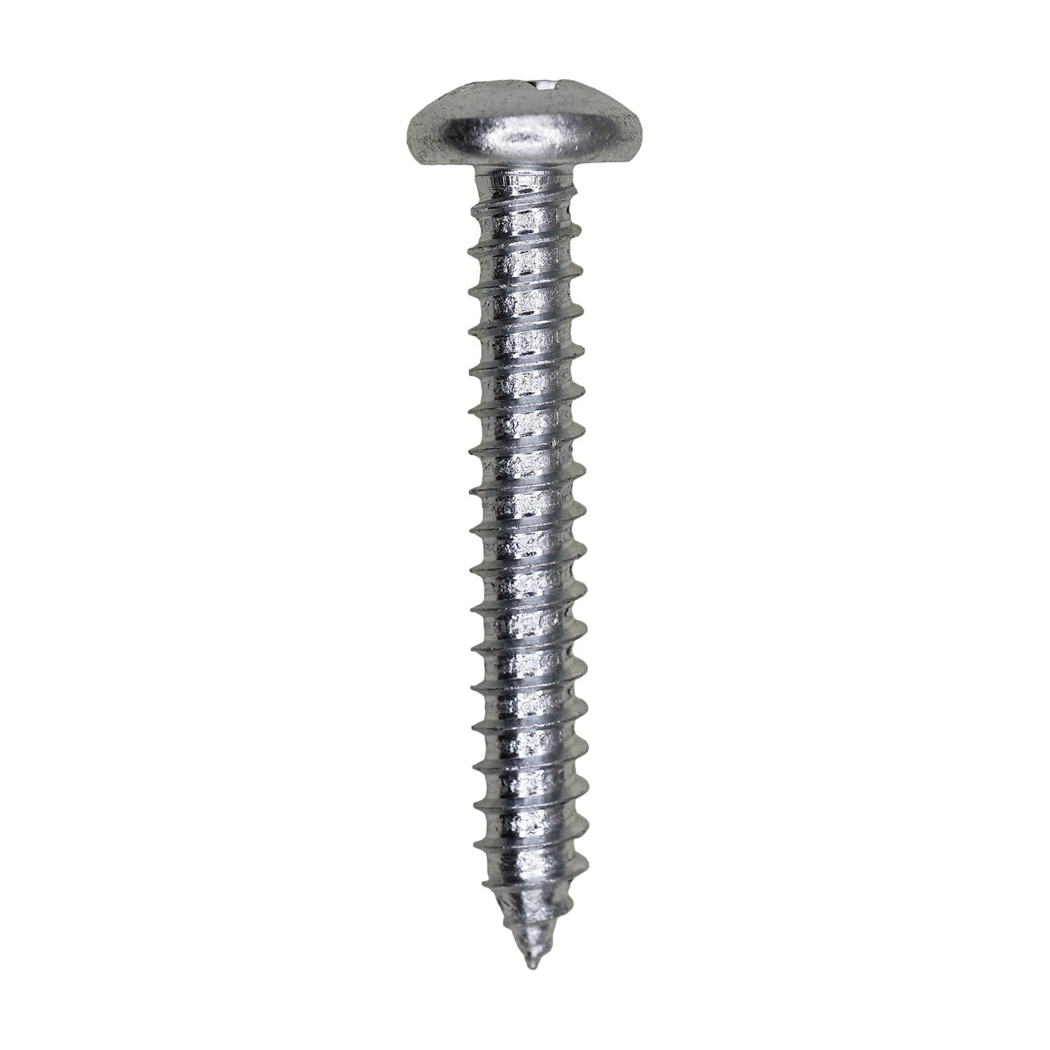 12 x 1-1/2" Phillips Pan Head Tapping Screw Zinc