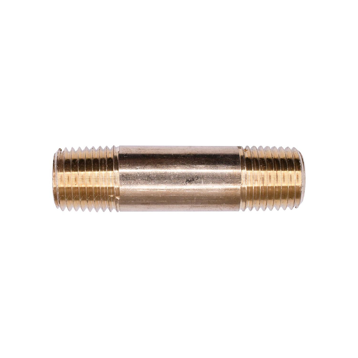 Brass Long Nipple 2" Length 1/4" Threads — Auveco 314