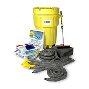 Wheeled Spill Kit, 48 gal Volume Absorbed per Kit, 95 gal Capacity, Drum, Yellow, 75