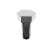 18-8, 1"-8 Hex Head Cap Screw, Plain Stainless Steel, 2-1/2 in L