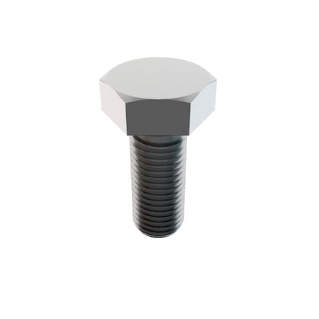 18-8, 1"-8 Hex Head Cap Screw, Plain Stainless Steel, 2-1/2 in L