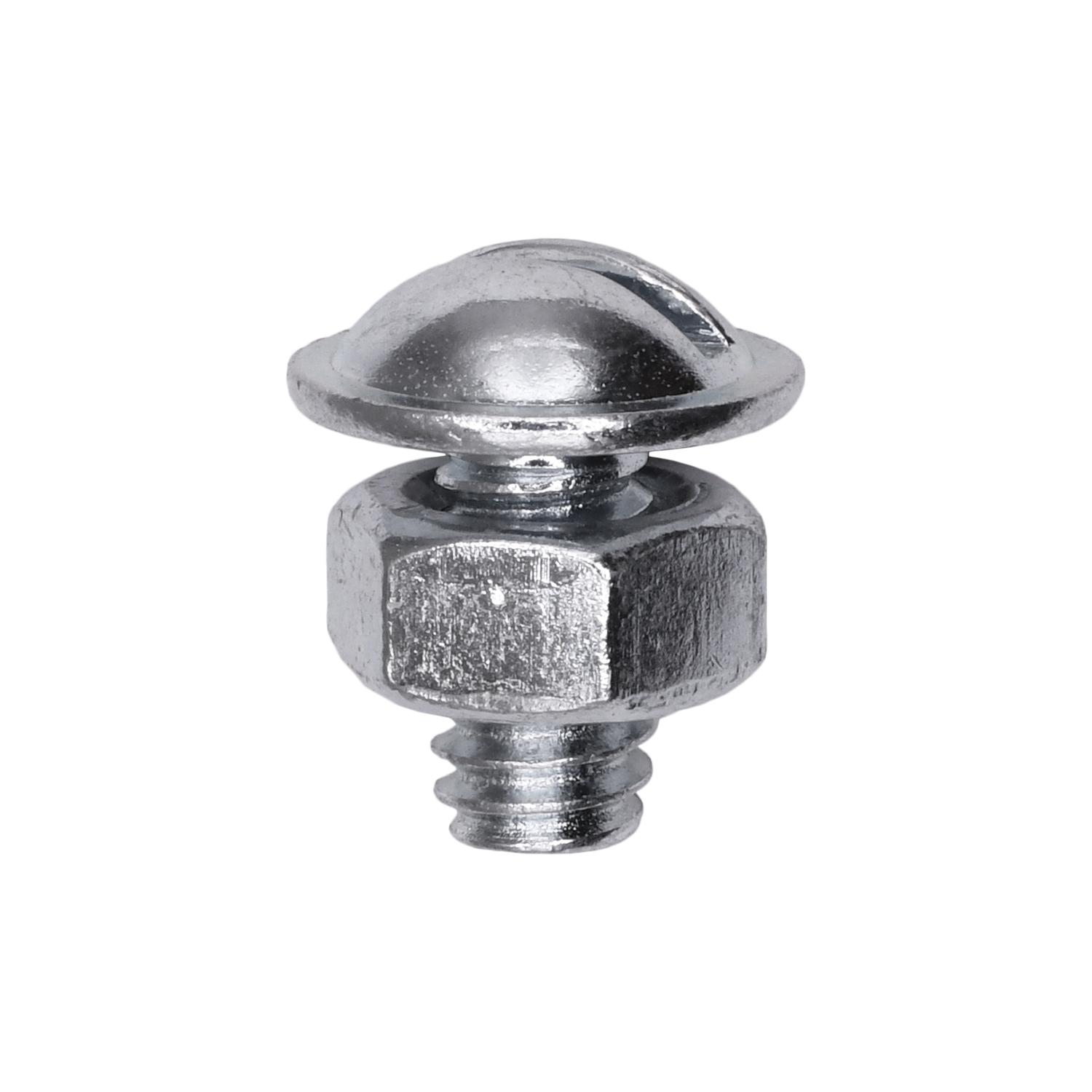 1/4"-20 x 1/2" Slotted Washer Head License Plate Bolt