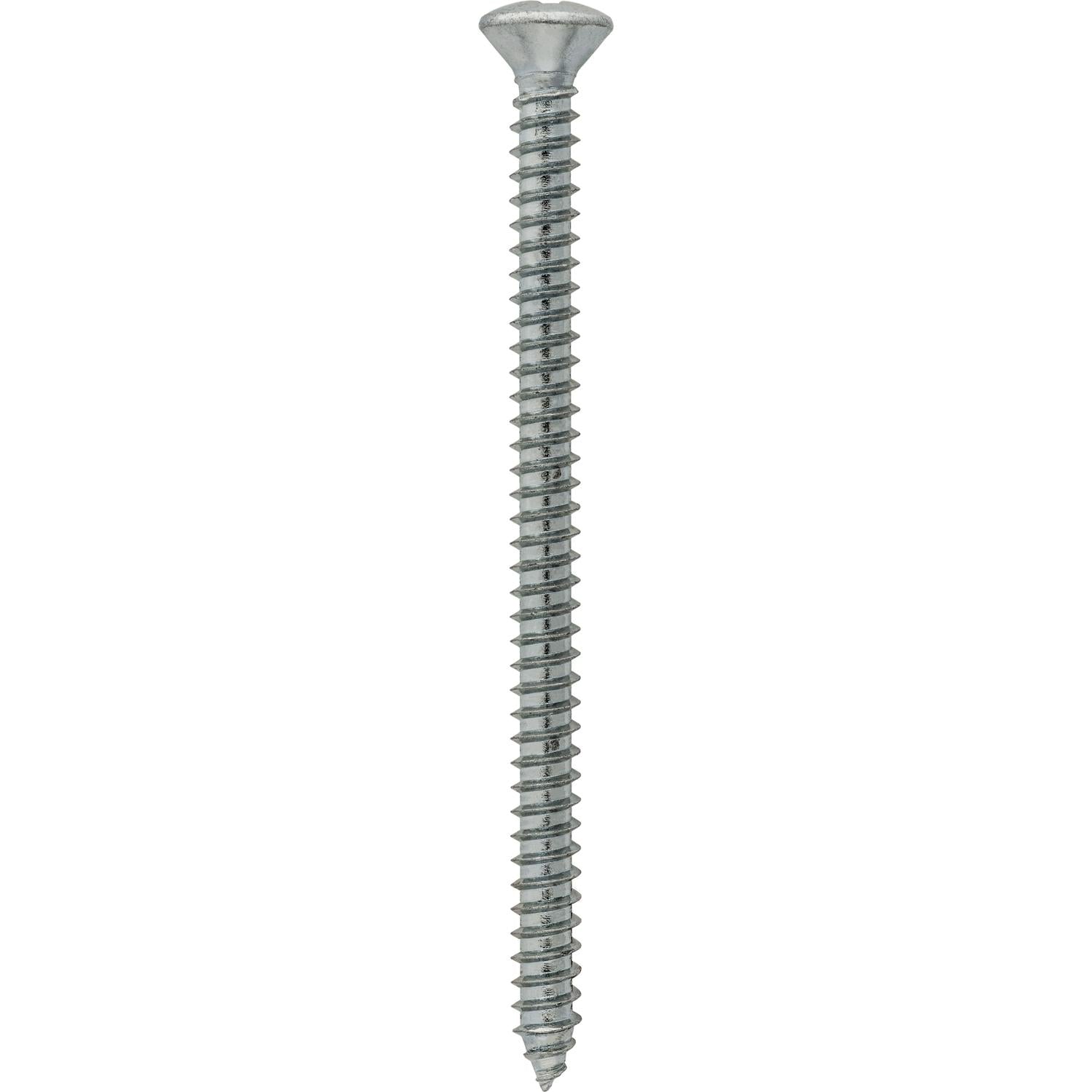 8 x 2-1/2" Phillips Oval Tapping Screw Zinc