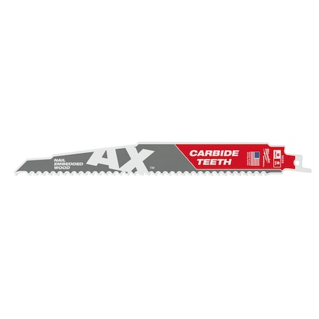 9 in x 5 TPI Reciprocating Saw Blade, 3 PK