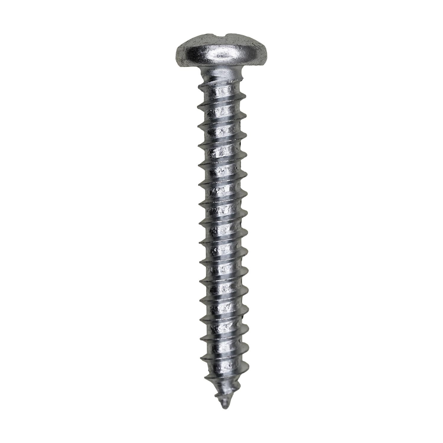 14 x 1" 3/4" Phillips Pan Head Tapping Screw Zinc