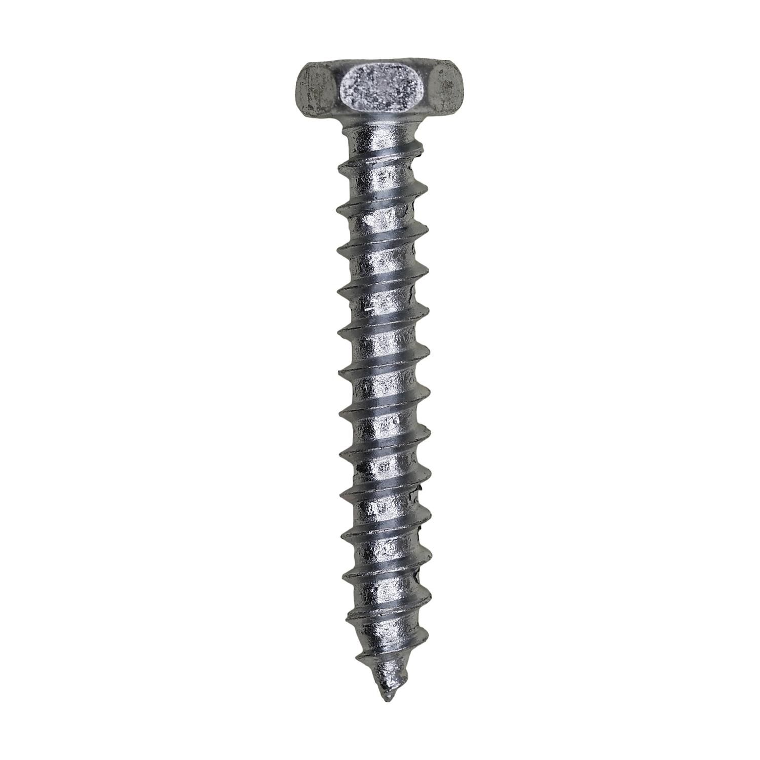10 x 1-1/4" Indented Hex Head Tapping Screw Zinc