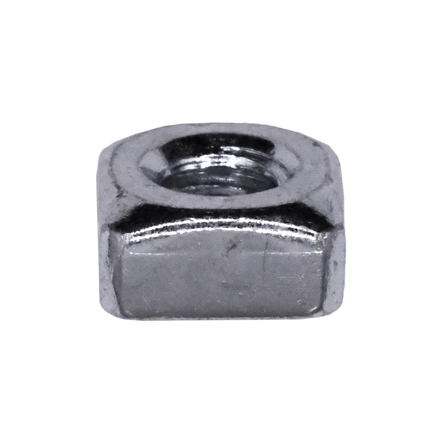 Square Nut 1/4"-20 Threads Bright Zinc