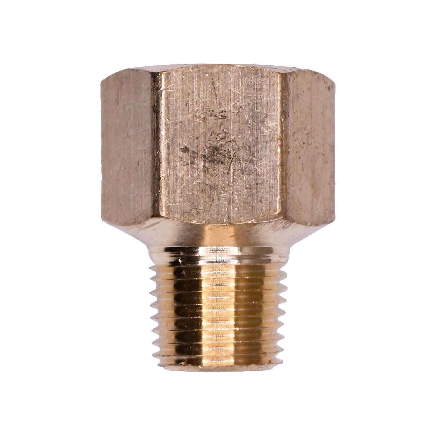 Brass Reducing Pipe Adapter 1/4" Female 1/8" Male
