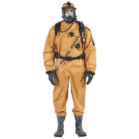 Chemical Protective Suits,Orange,XL
