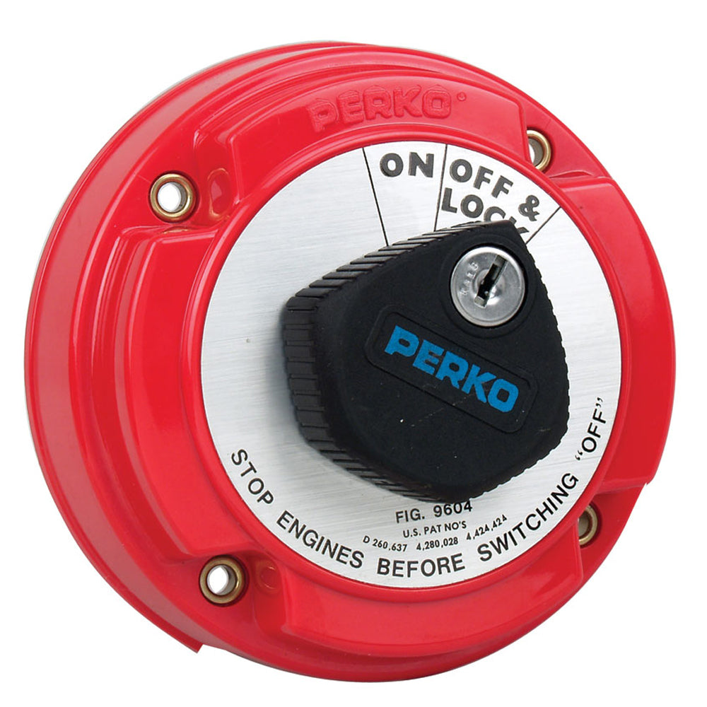 Medium Duty Main Battery Disconnect Switch w/Alternator Field Disconnect & Key Lock