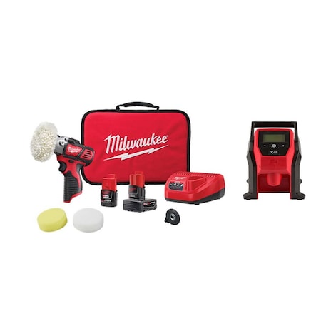 M12 Polisher/Sander Kit + M12 Inflator