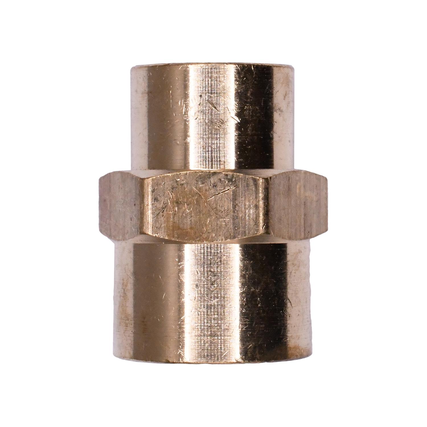 Brass Pipe Reducing Coupling 1/4" x 1/8"