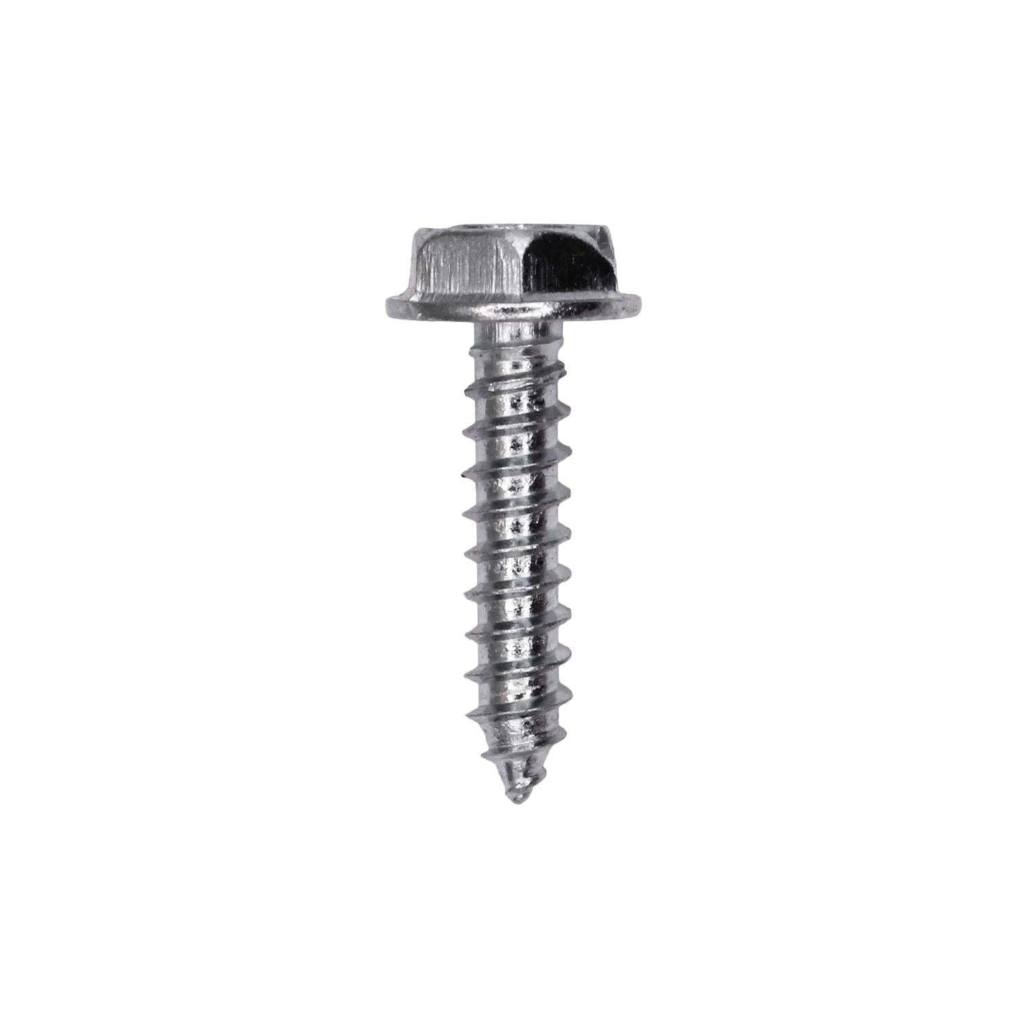 6 x 5/8" Slotted Hex Washer Head Tapping Screw Zinc