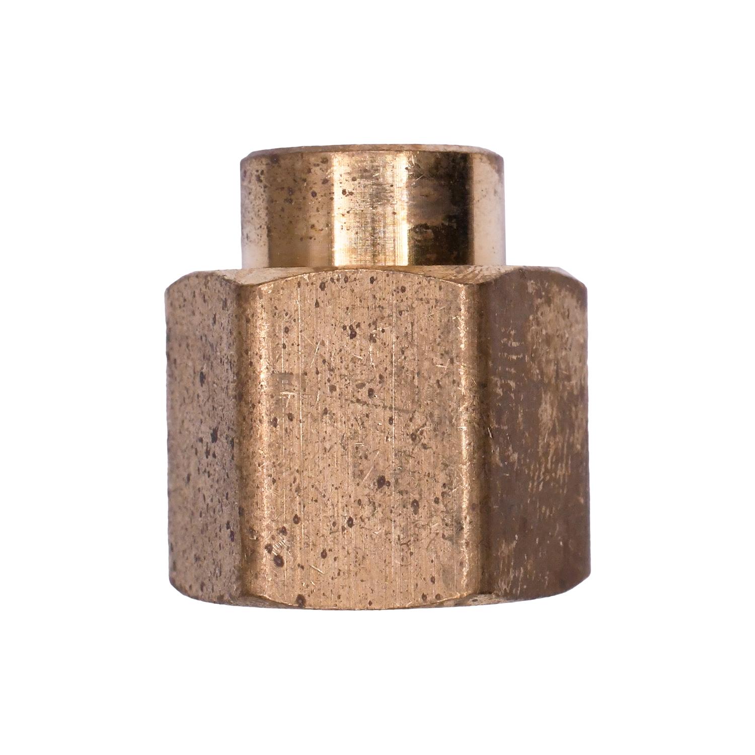 Brass Pipe Reducing Coupling 3/8" x 1/8"