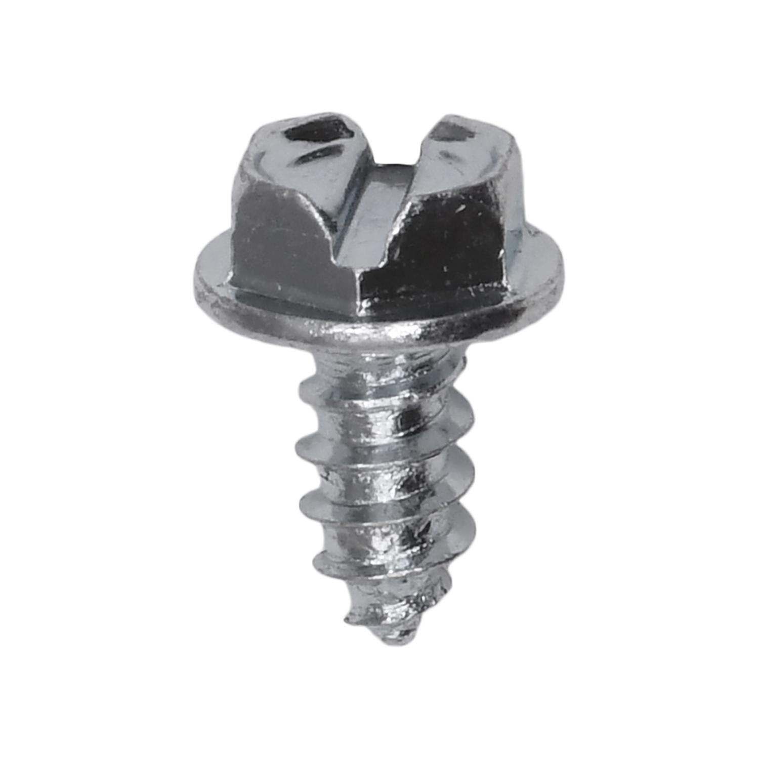 8 x 3/8" Slotted Hex Washer Head Tapping Screw Zinc