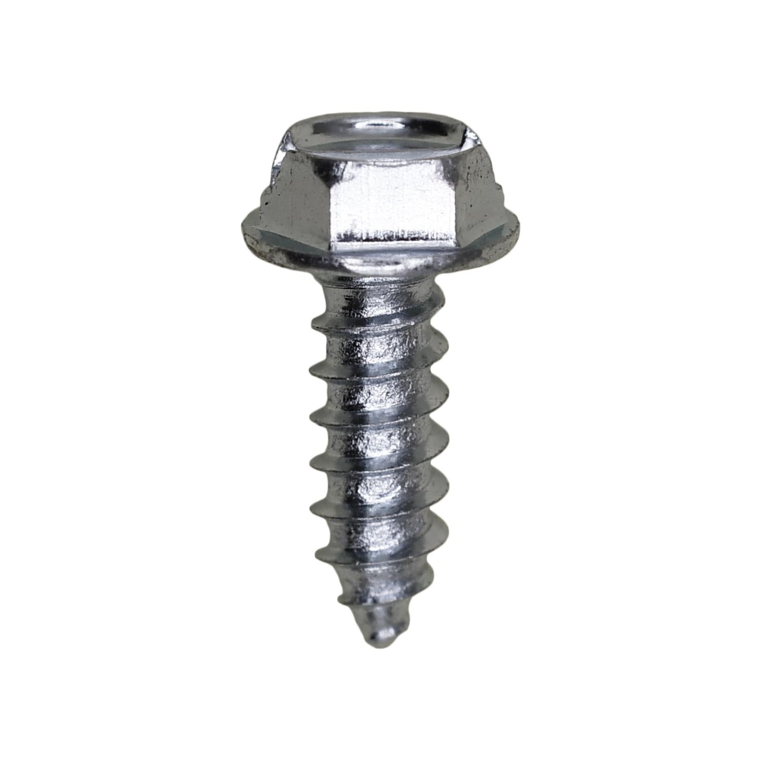 8 x 1/2" Slotted Hex Washer Head Tapping Screw Zinc