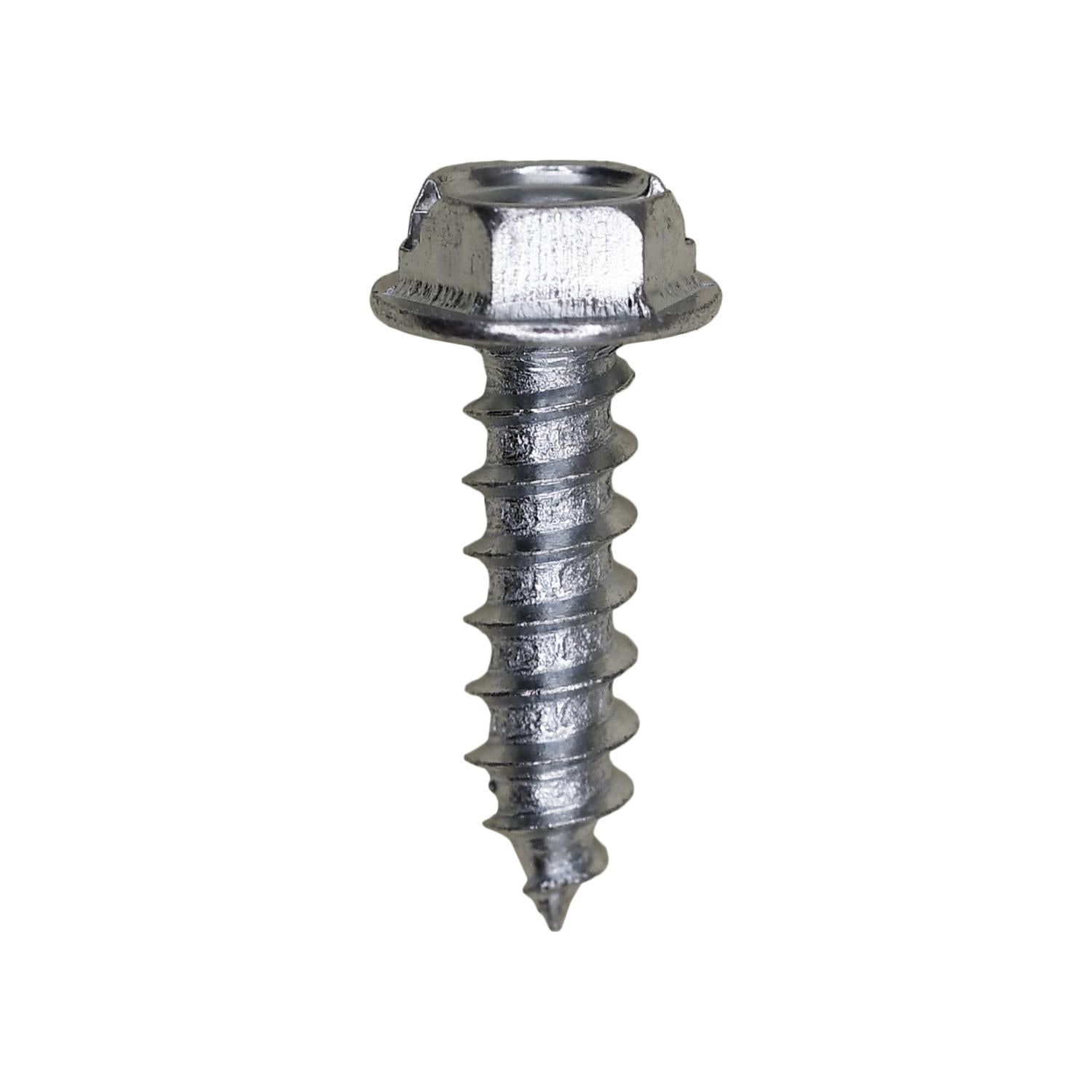 8 x 5/8" Slotted Hex Washer Head Tapping Screw Zinc