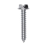 8 x 1" Slotted Hex Washer Head Tapping Screw Zinc