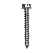 8 x 1-1/4" Slotted Hex Washer Head Tapping Screw Zinc
