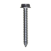 10 x 1-1/2" Slotted Hex Washer Head Tapping Screw Zinc