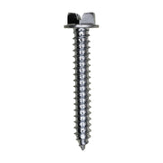 12 x 1-1/2" Slotted Hex Washer Head Tapping Screw Zinc