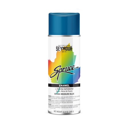 Seymour Spruce Enamel, Gloss Medium Blue (12oz)