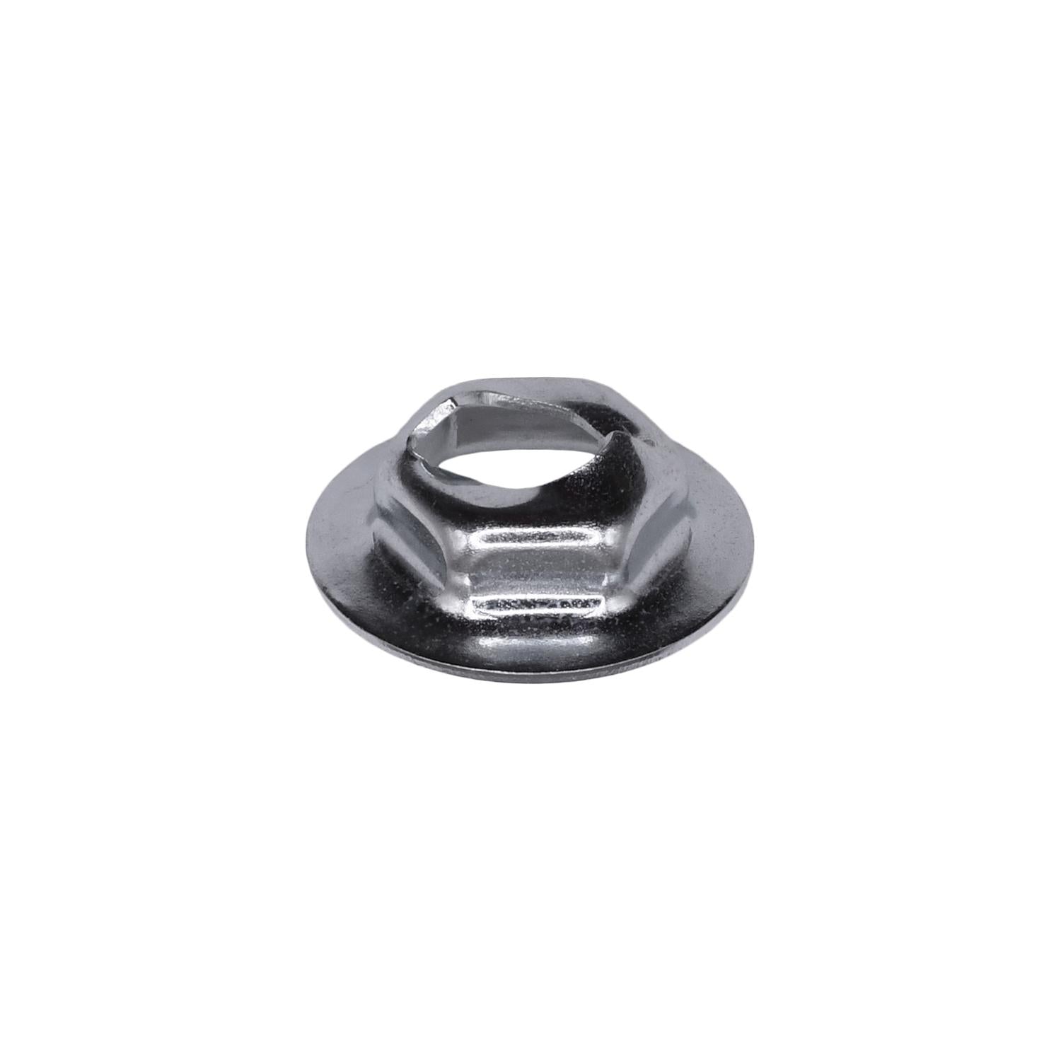 Thread Cutting Nut 1/4" Stud Size 11/16" Washer Diameter