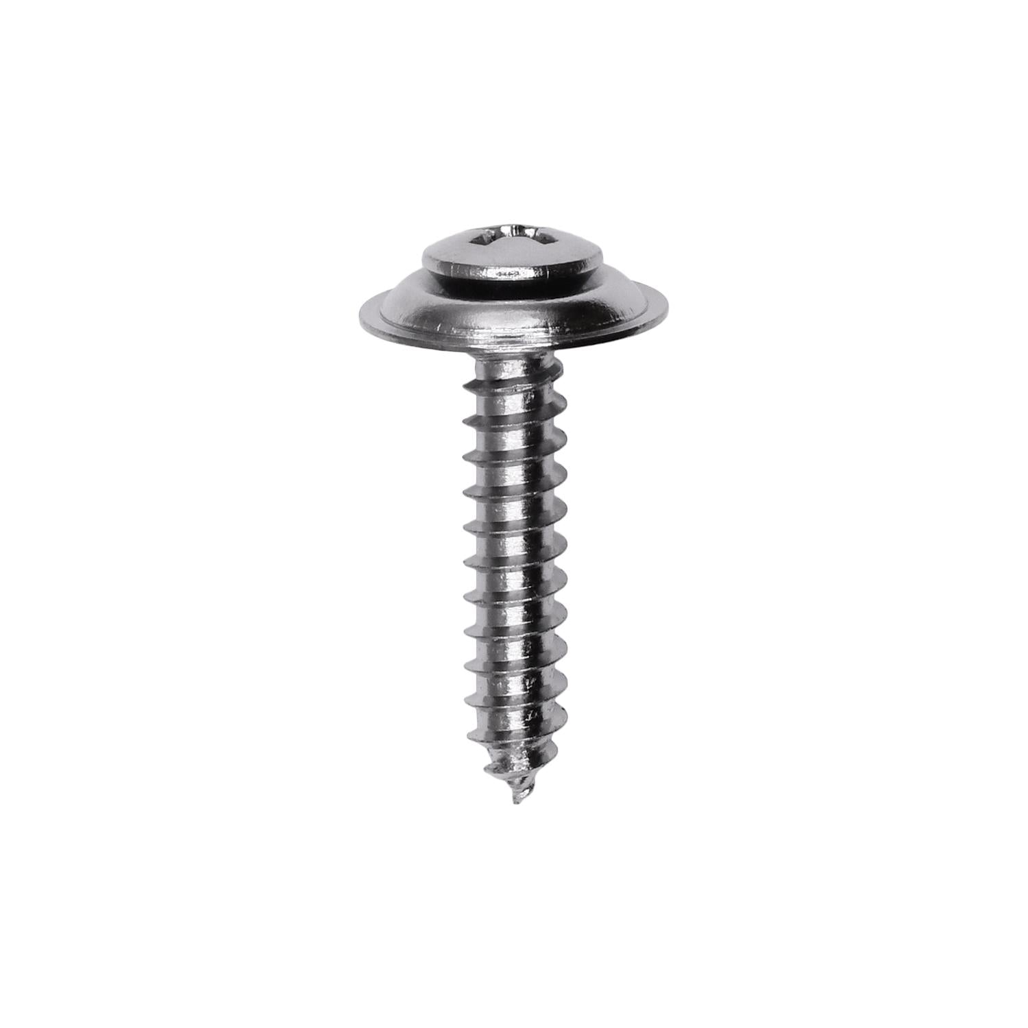 10 x 1" #8 Head Phillips Oval Head Sems Washer Tapping Screw