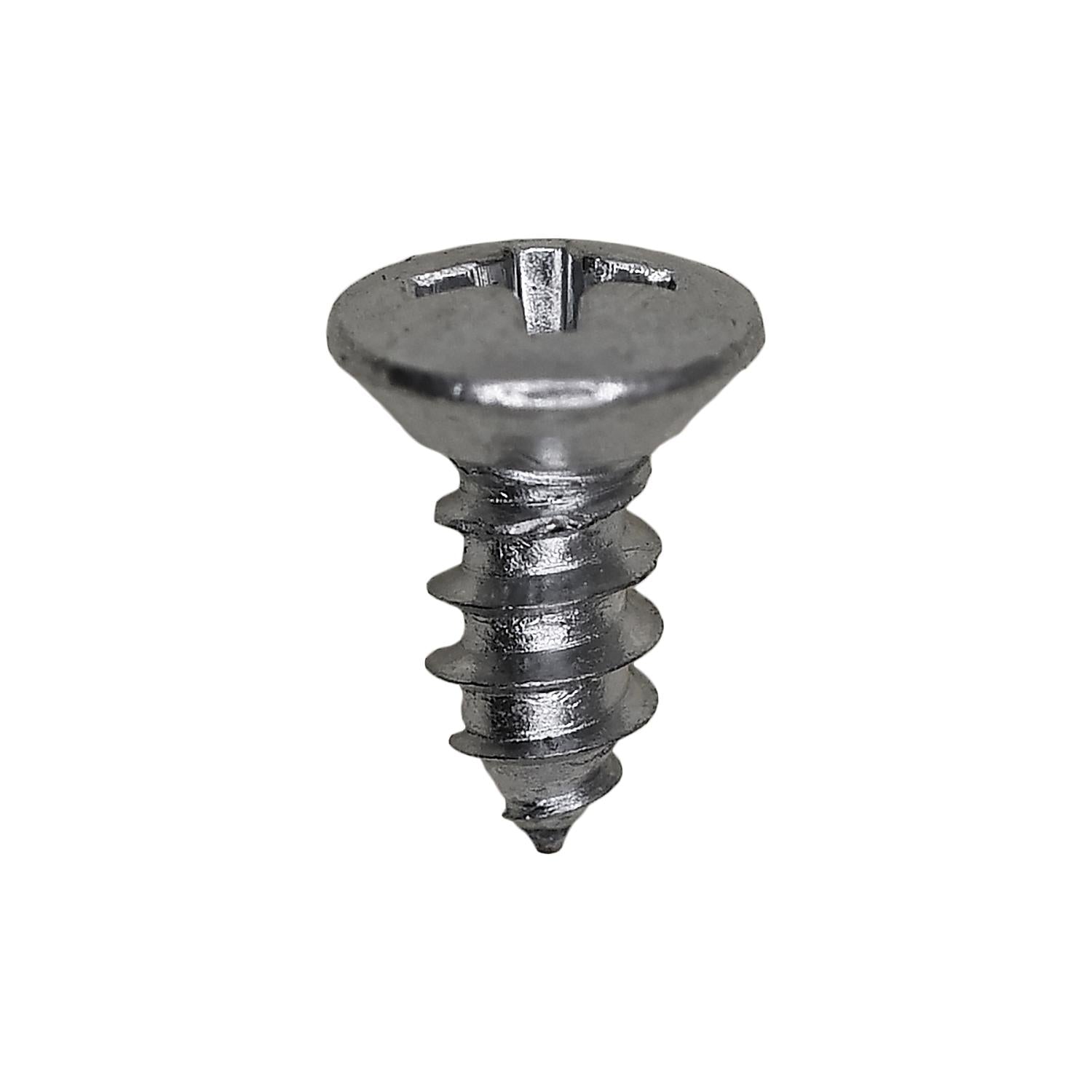 8 x 3/8" Phillips Oval Head Tapping Screw Zinc