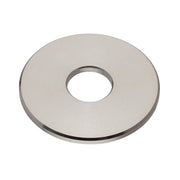 Flat Washer, For Screw Size 7/16 in ,Stainless Steel Plain Finish, 5 PK
