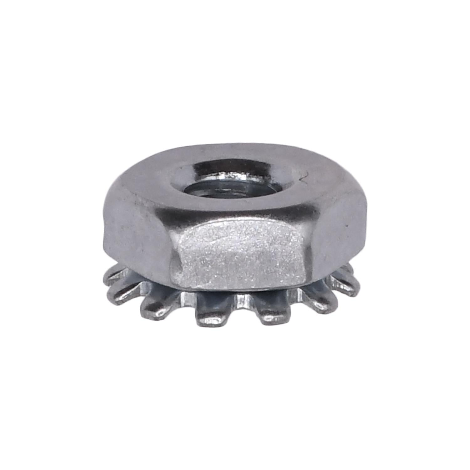 6-32 Hex Keps Lock Washer And Nut Zinc
