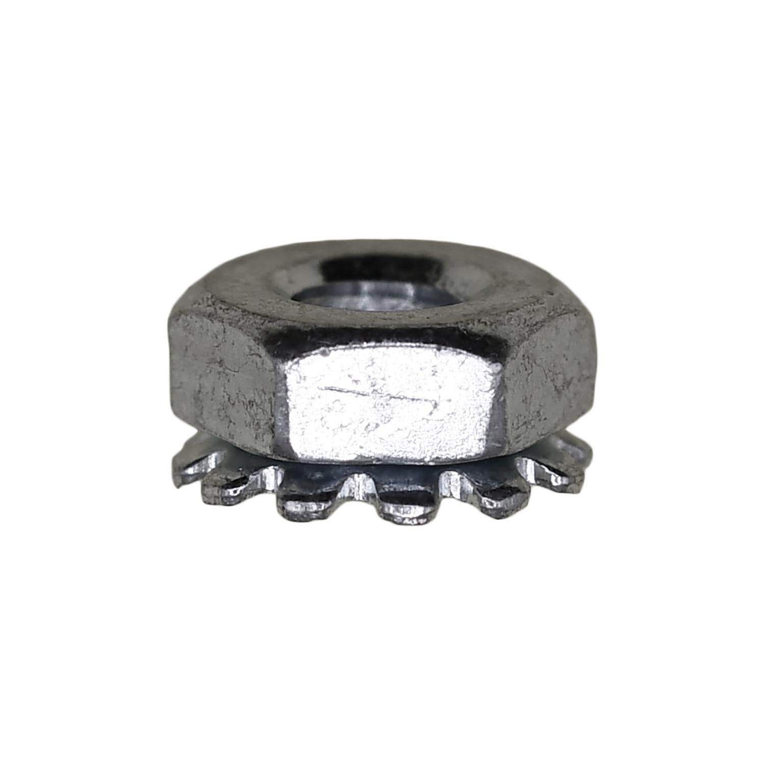 8-32 Hex Keps Lock Washer And Nut Zinc