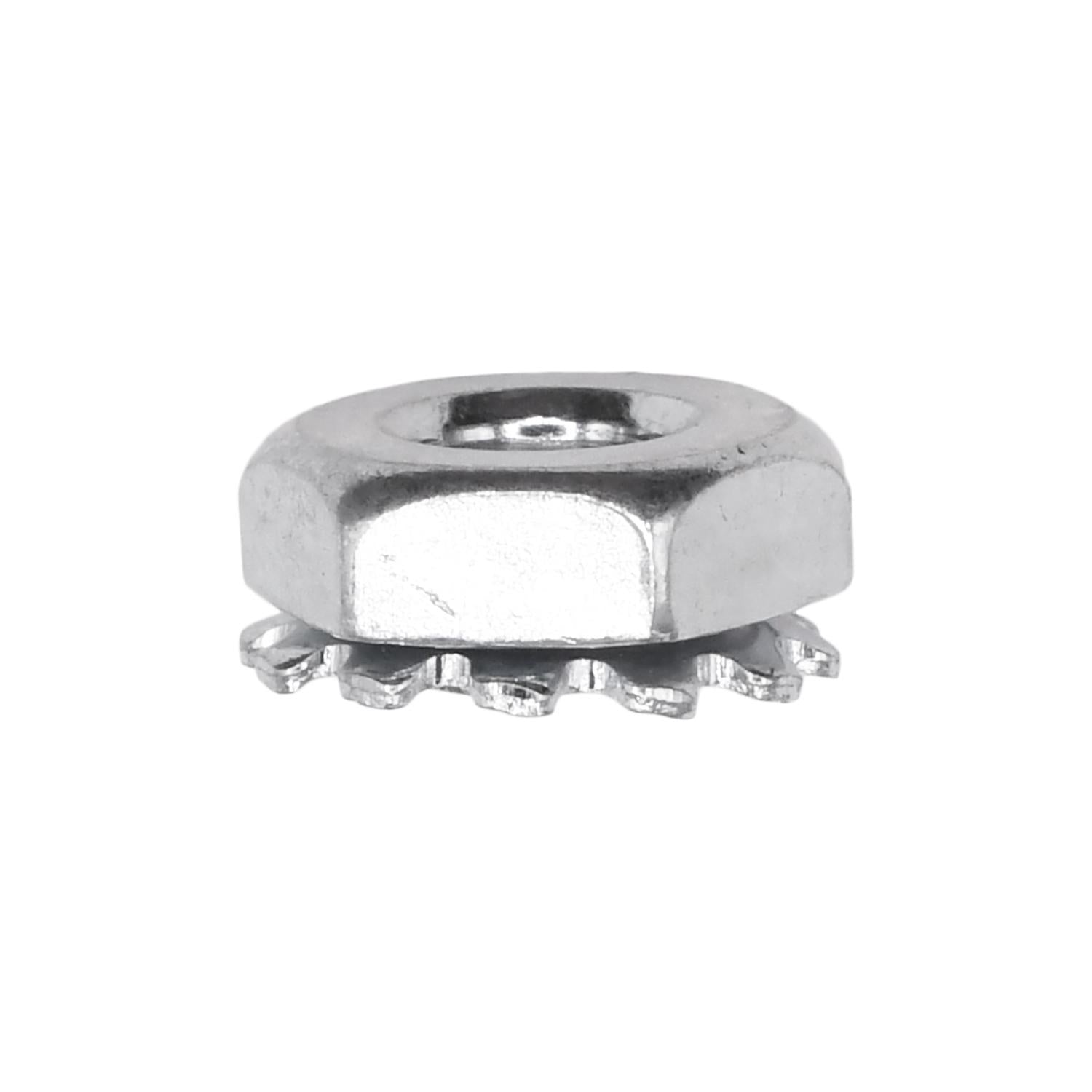 10-24 Hex Keps Lock Washer And Nut Zinc