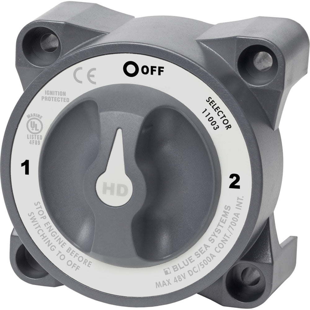 11003 HD-Series Battery Switch w/Alternator Field Disconnect - 3-Position