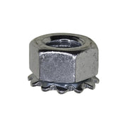5/16"-18 Hex Keps Lock Washer And Nut Zinc