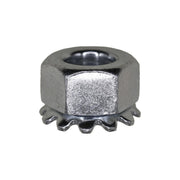 5/16"-24 Hex Keps Lock Washer And Nut Zinc