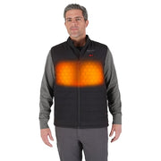 Axis Heated Vest, Polyester, 2 to 8 hours Heating Time, 3 Heat Settings, Black, L
