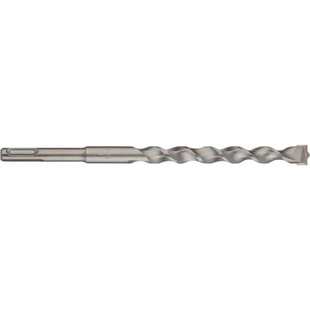1/2x12IN HSS Carbide-Tipped 118 Degree SDS-Plus 2-Flute Masonry Drill Cle-Line 1821 Sand Blasted RHS/RHC