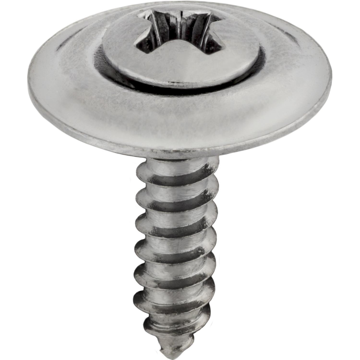 6 x 5/8" Phillips Oval Sems Countersunk Washer Tapping Screw