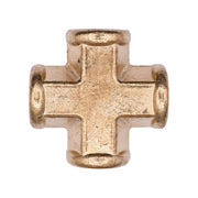 Brass Cross 4-Way Connector 1/8" Pipe Threads