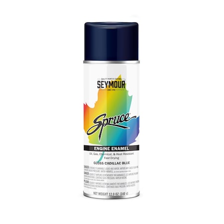 Seymour Spruce Engine Enamel, Cadillac Blue (12oz)